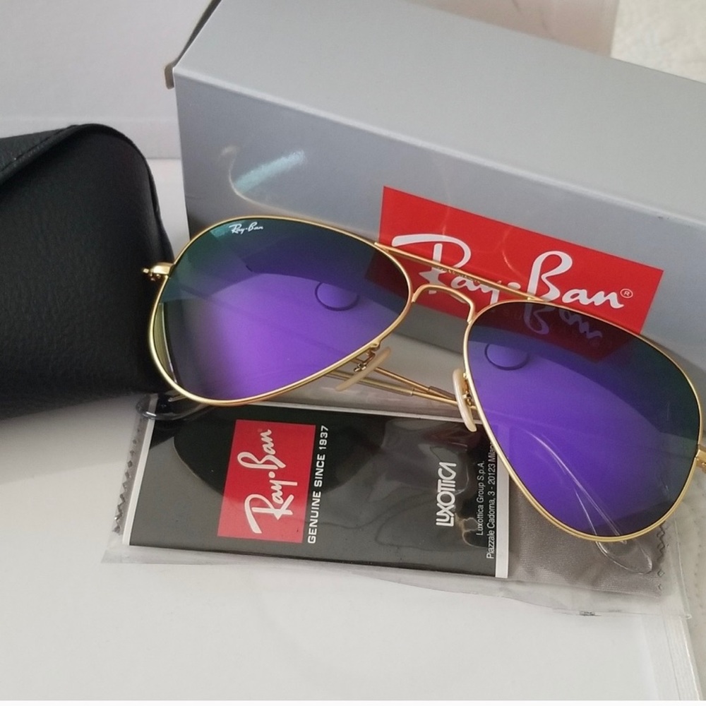 Rayban Purple Flash Aviators!